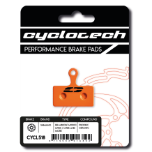 Extreem stille remblokken voor Elvedes MP1000 Postmount, Cyclotech Prodisc Ceramic