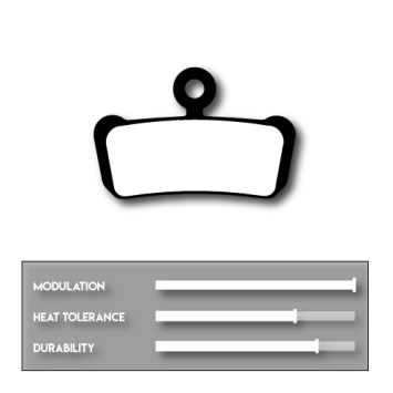 Avid XO Trail - Sram Guide REFILL remblokken organisch, Cyclotech Subzero Kevlar.