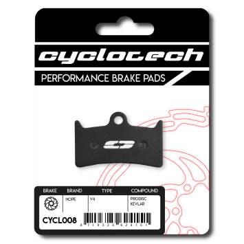 Hope V4 Remblokken organisch, Cyclotech Prodisc Kevlar.