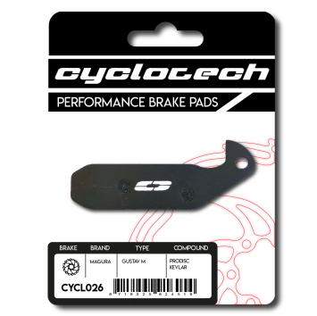 Magura Gustav M remblokken organisch, Cyclotech Prodisc Kevlar.