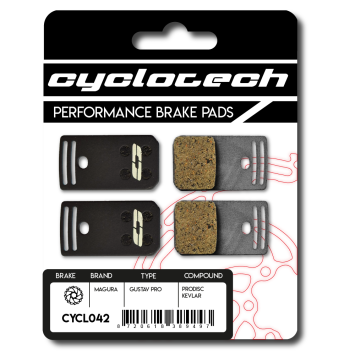 Magura Gustav Pro remblokken organisch, Cyclotech Prodisc Kevlar.