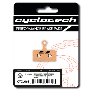 Super duurzame remblokken voor Elvedes MP1000 Postmount, Cyclotech Prodisc Metal