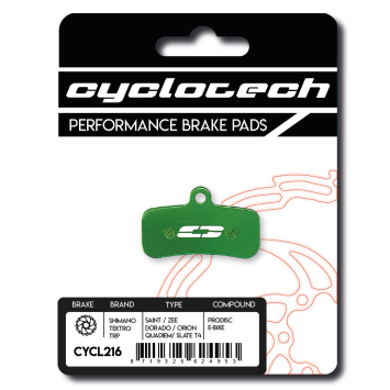 Tektro Dorado - Orion 4 Piston E-bike remblokken, Cyclotech Prodisc E-bike