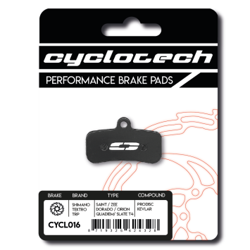 TRP Quadiem - Slate T4 remblokken organisch, Cyclotech Prodisc Kevlar.