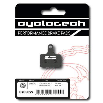 Cowboy C2 - C3 - C4 remblokken organisch, Cyclotech Prodisc Kevlar.